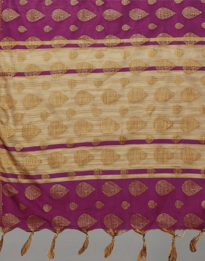 Purple Banarasi Silk Saree | Leemboodi