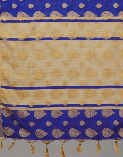Royal Blue Banarasi Silk Saree | Sudathi