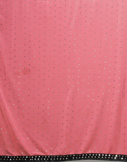 Watermelon Pink Sequence Saree | Sudathi