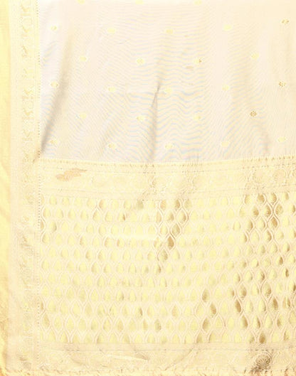 White Weaving Silk Saree