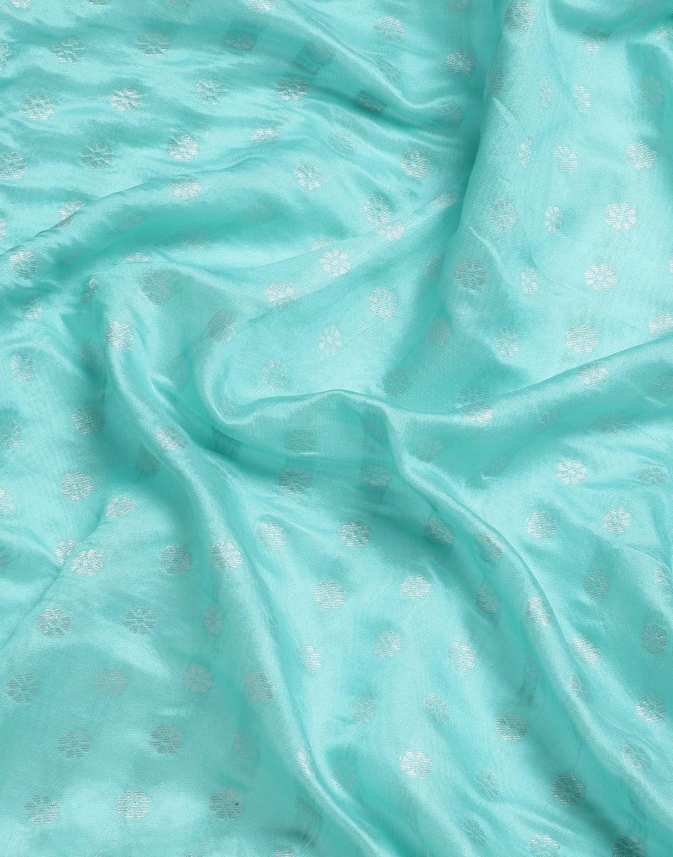 Light Blue Banarasi Silk Saree | Sudathi