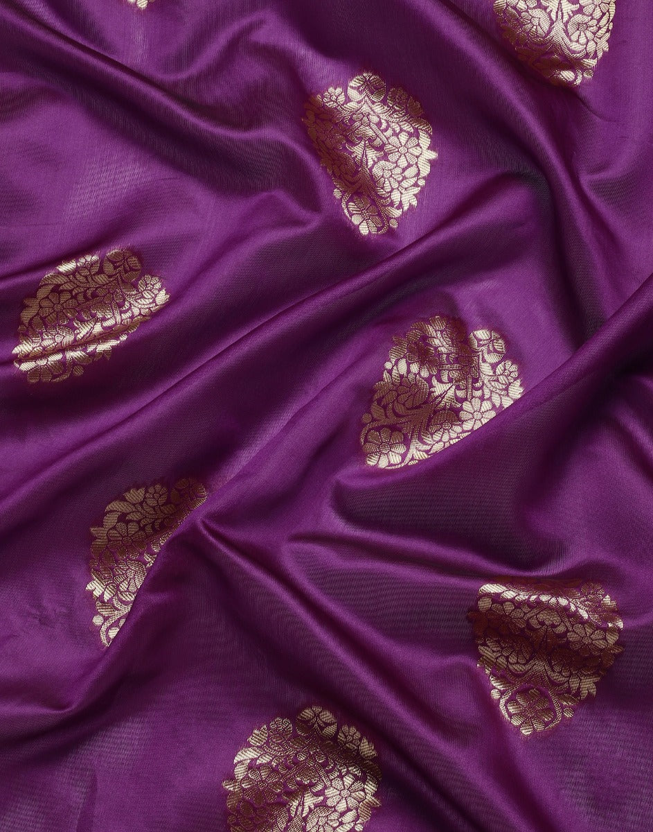 Purple Banarasi Silk Saree | Sudathi