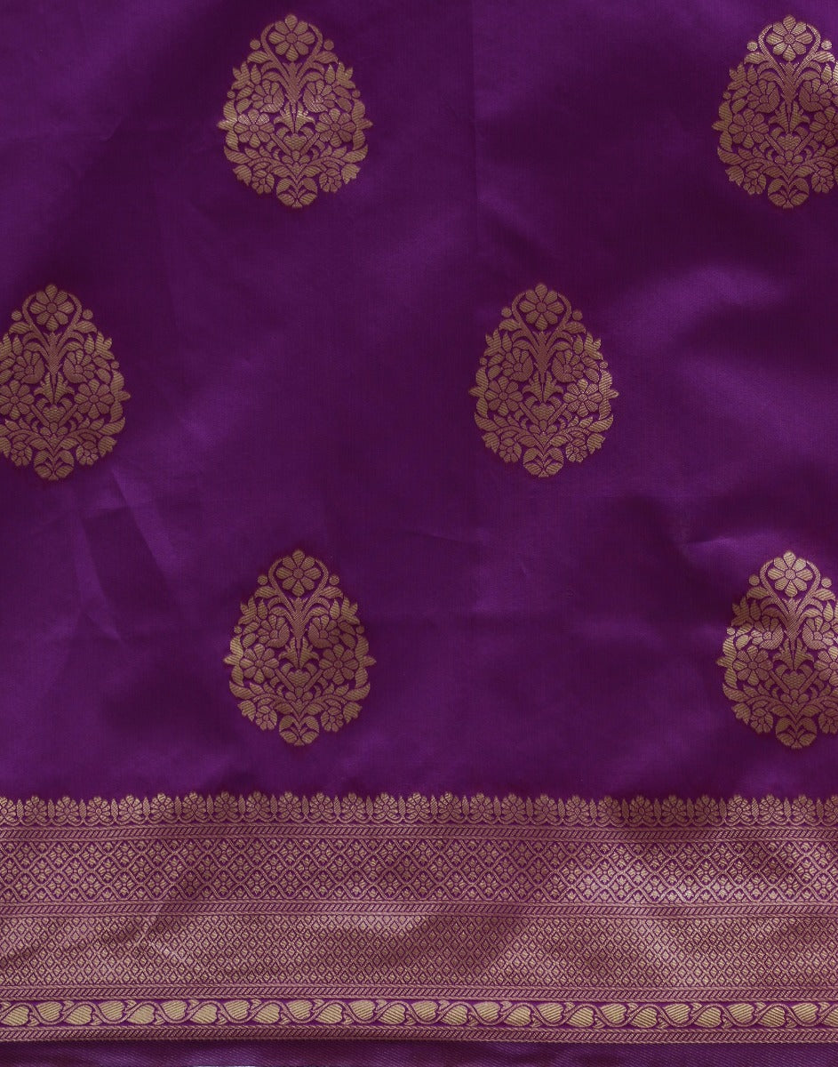 Purple Banarasi Silk Saree | Sudathi