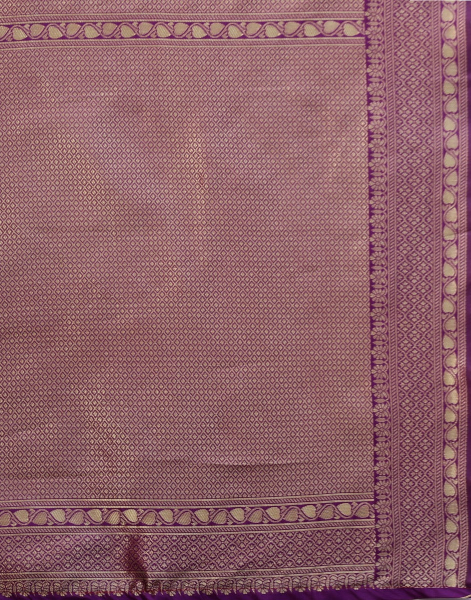 Purple Banarasi Silk Saree | Sudathi