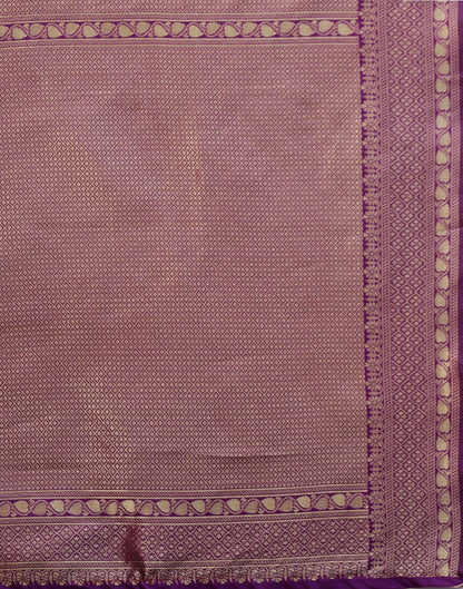 Purple Banarasi Silk Saree | Sudathi