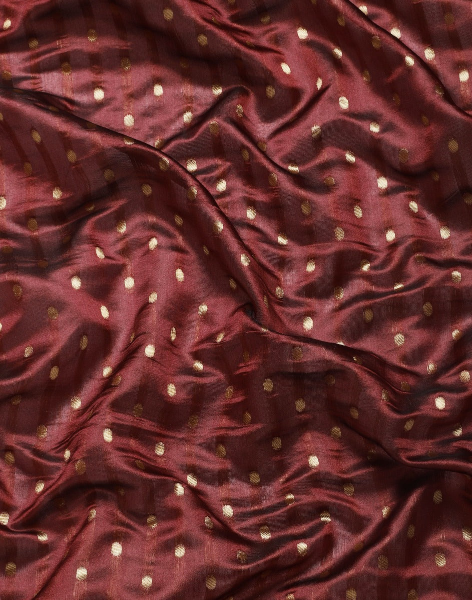 Maroon Banarasi Silk Saree | Sudathi