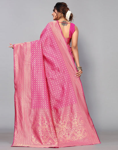 Pink Kanjivaram Saree | Sudathi