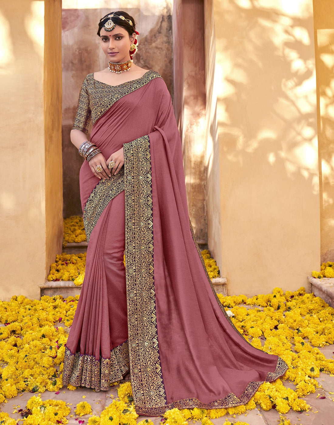 Light Pink Silk Saree | Sudathi