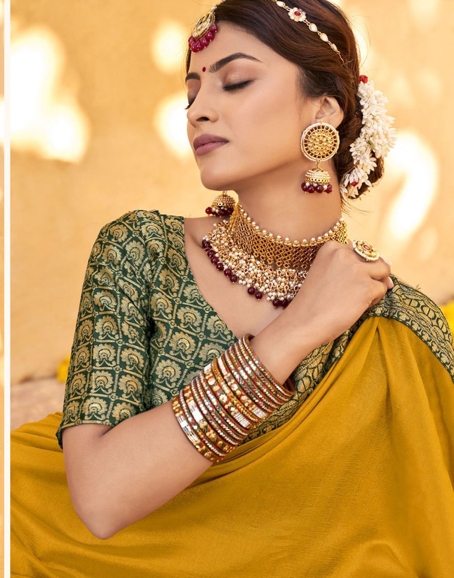 Yellow Silk Saree | Sudathi