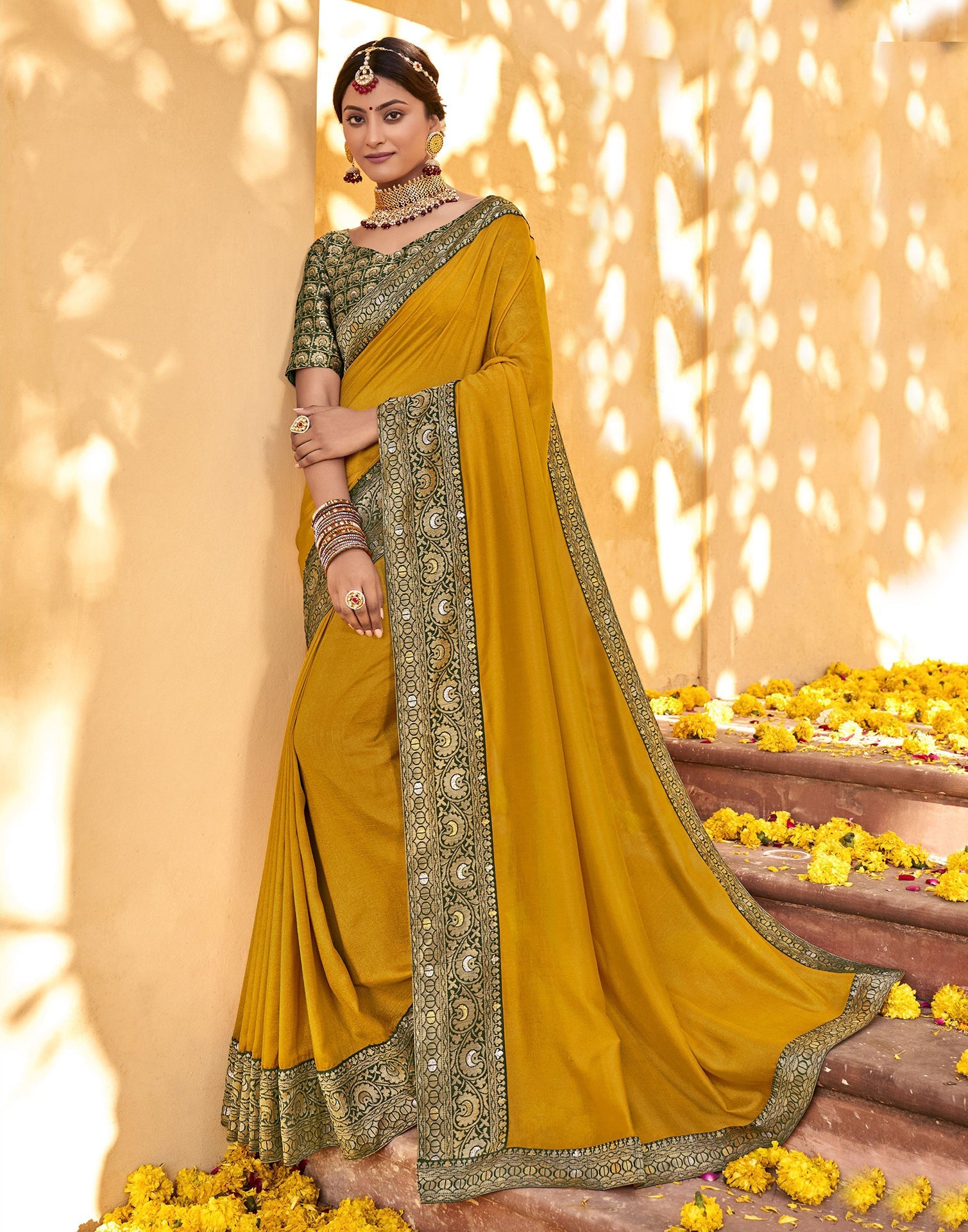 Yellow Silk Saree | Sudathi