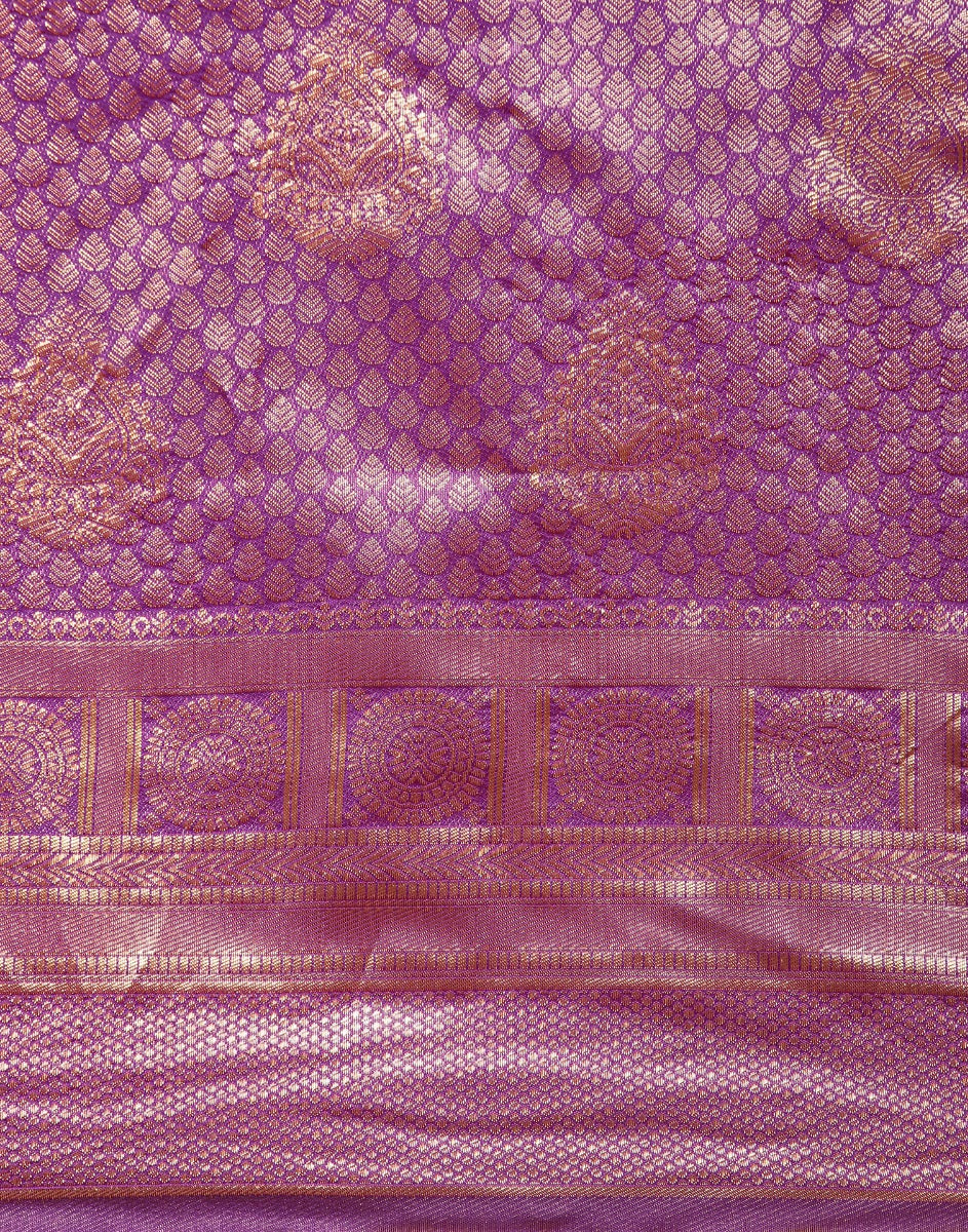 Purple Kanjivaram Silk Saree | Sudathi