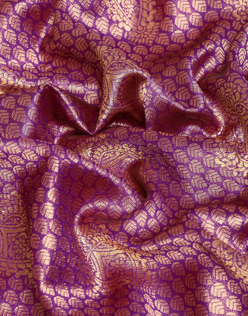 Purple Kanjivaram Silk Saree | Sudathi