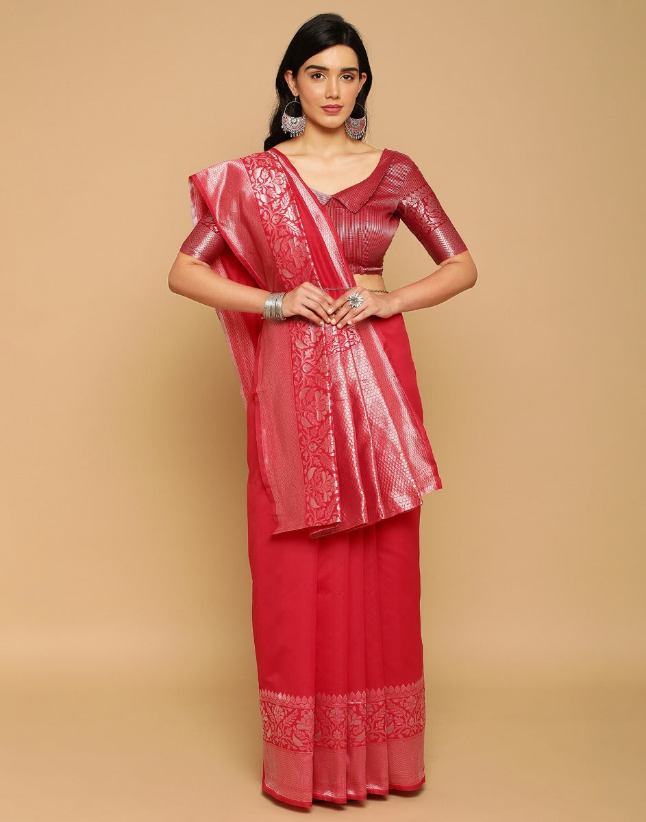 Red Silk Saree | Sudathi
