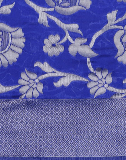 Royal Blue Banarasi Silk Saree