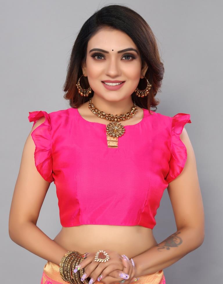 Pink Kanjivaram Silk Saree | Sudathi