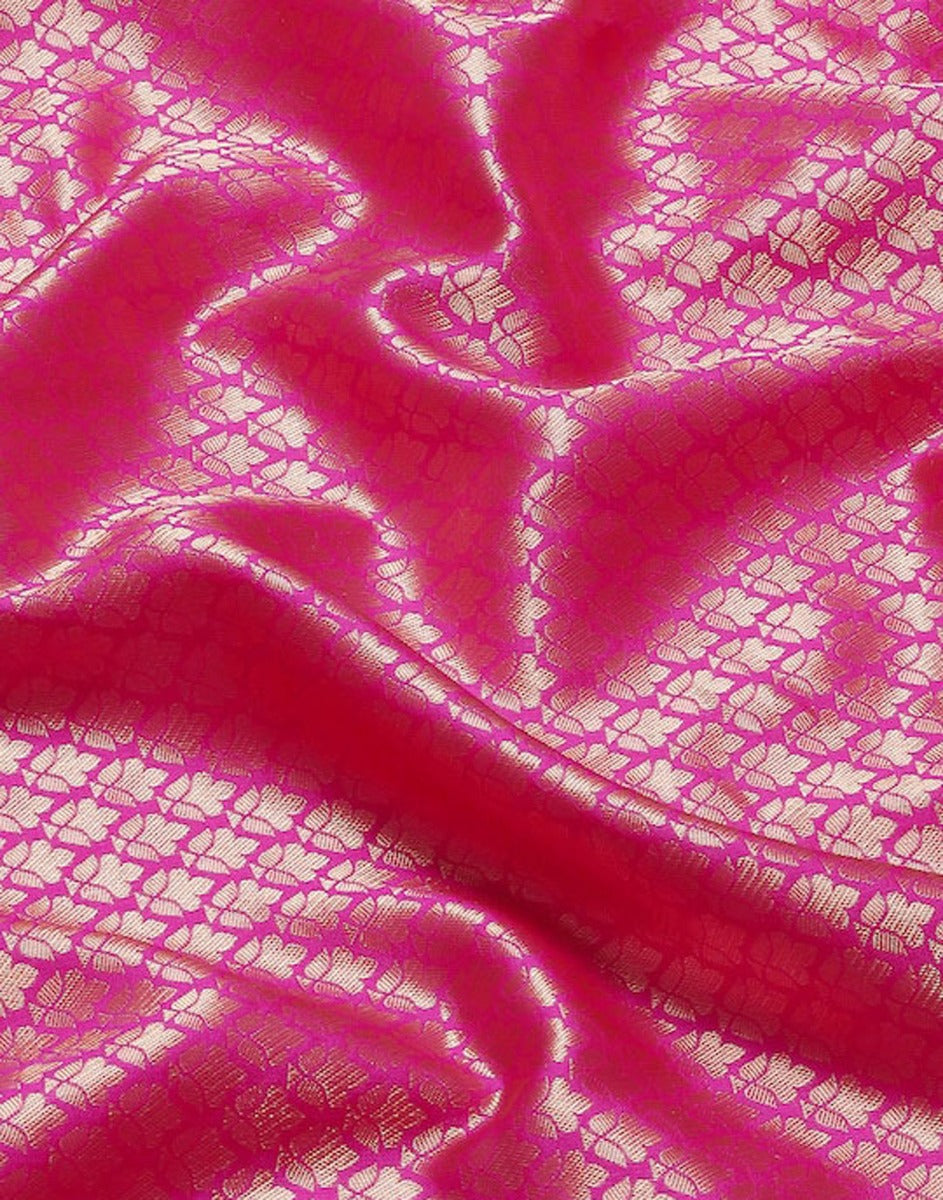 Pink Kanjivaram Silk Saree | Sudathi