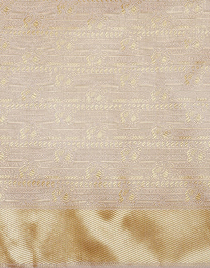 Cream Kanjivaram Silk Saree | Sudathi