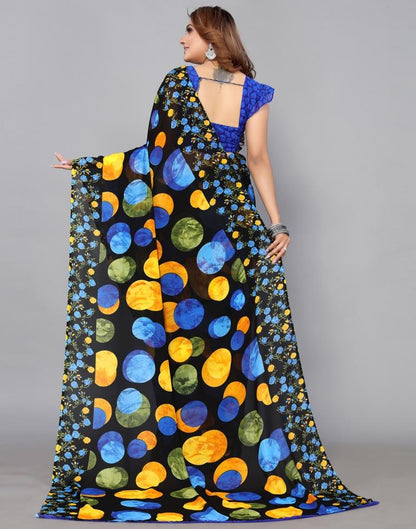 Black Georgette Saree | Sudathi
