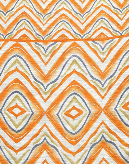Orange Cotton Saree | Sudathi