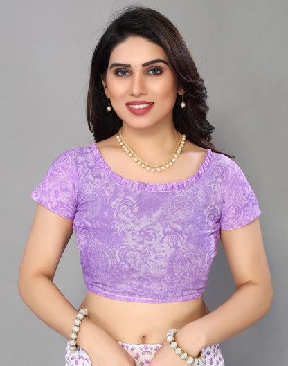 White Printed Saree | Sudathi