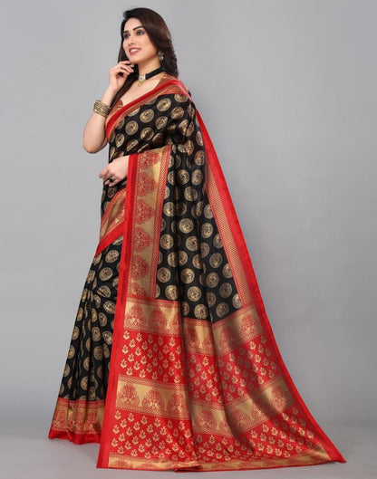 Black Banarasi Silk Saree | Sudathi