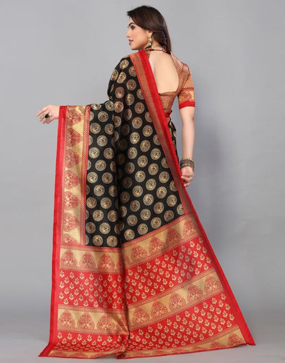 Black Banarasi Silk Saree | Sudathi
