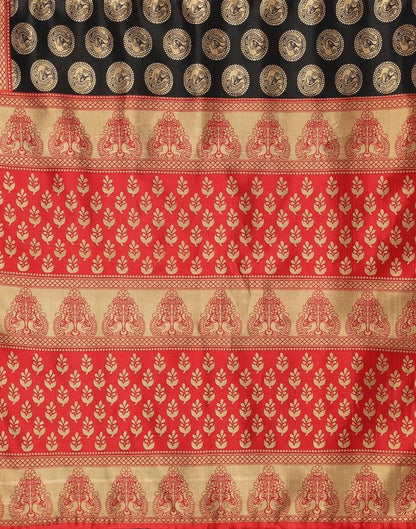 Black Banarasi Silk Saree | Sudathi
