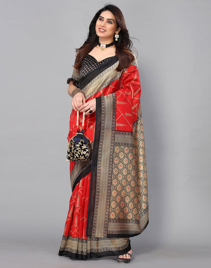 Red Banarasi Silk Saree | Sudathi