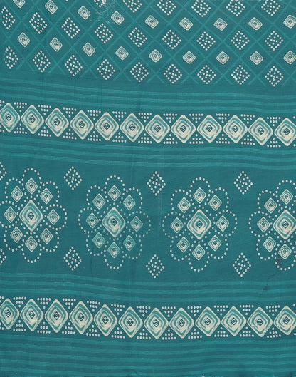 Pine Green Cotton Saree | Sudathi