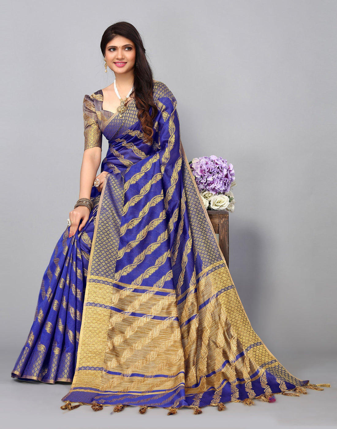 Blue Silk Saree | Sudathi