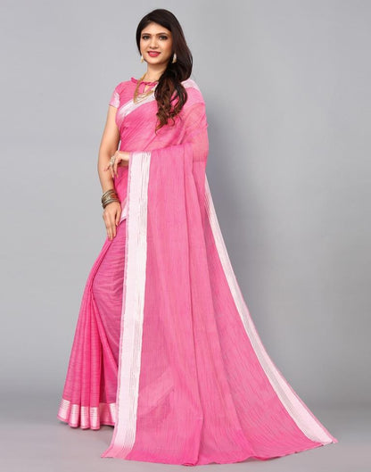 Pink Cotton Saree | Sudathi