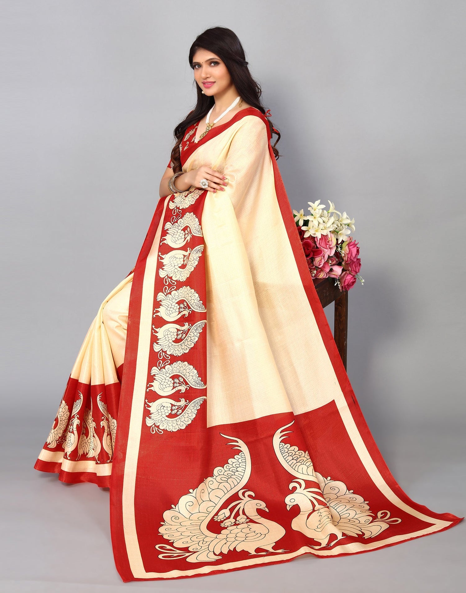 Light Orange  Silk Saree | Sudathi