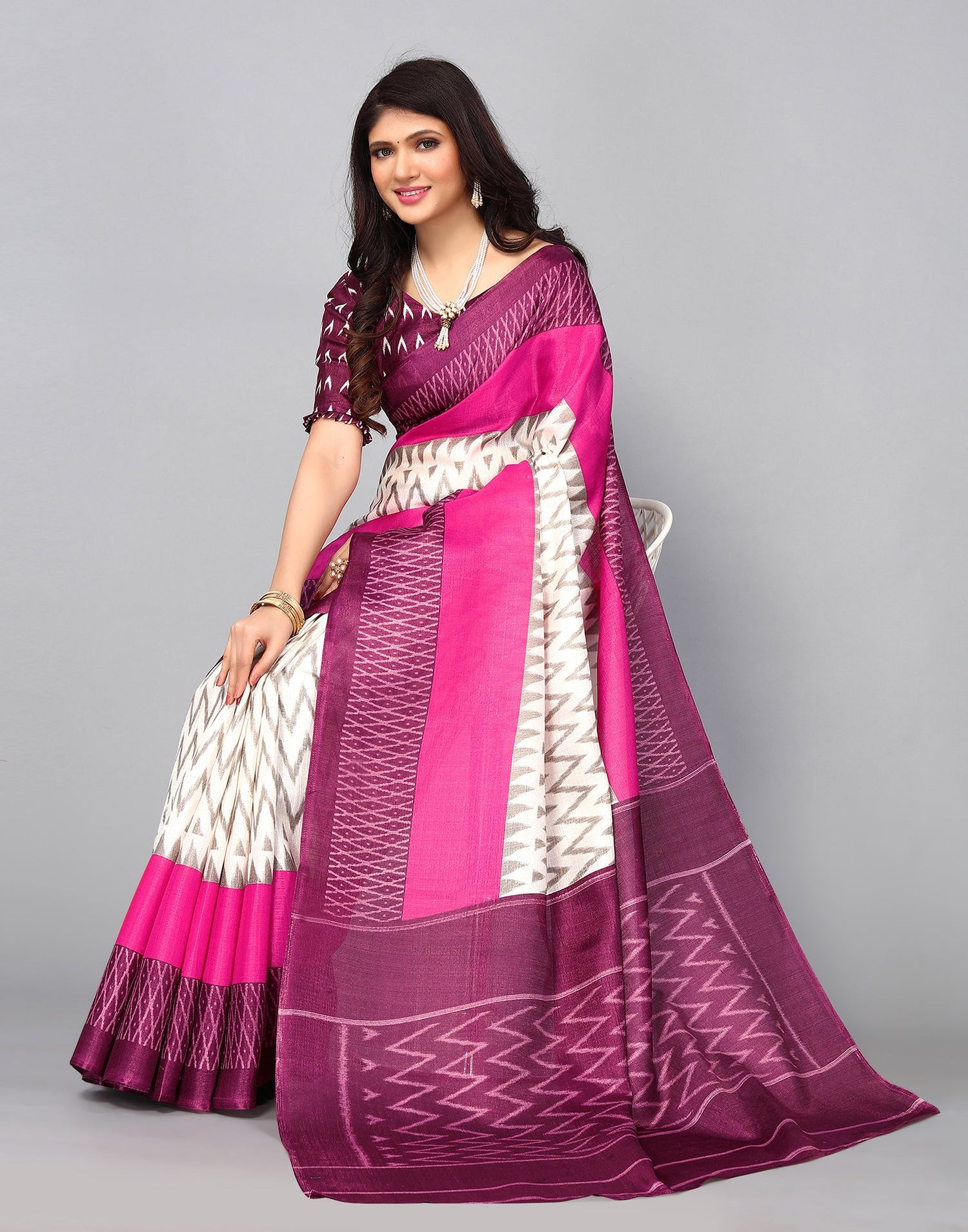 Wine Silk Saree | Sudathi