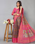 Multicoloured Brasso Printed Woven Saree | Leemboodi