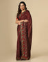 Dark Brown Silk Saree | Leemboodi