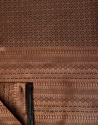 Dark Brown Kanjivaram Silk Saree | Sudathi