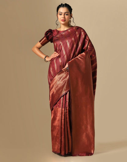 Maroon Silk Saree | Sudathi