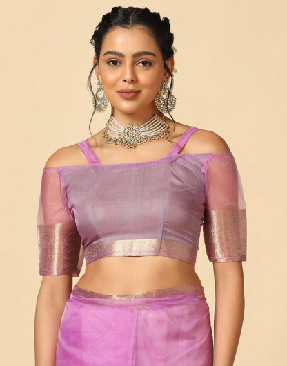 Light Purple Organza Saree | Sudathi