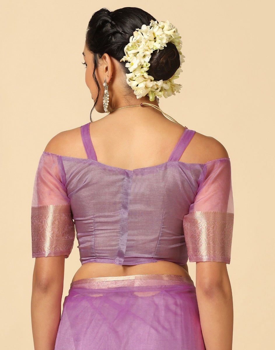 Light Purple Organza Saree | Sudathi