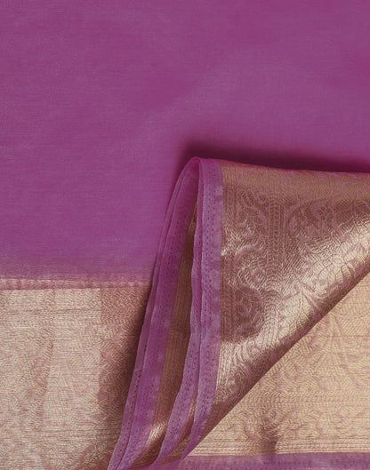 Light Purple Organza Saree | Sudathi