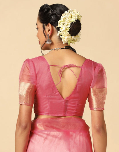 Light Pink Organza Saree | Sudathi