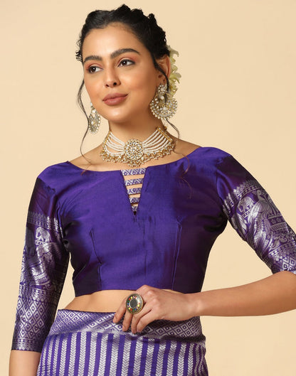 Purple Silk Saree | Sudathi