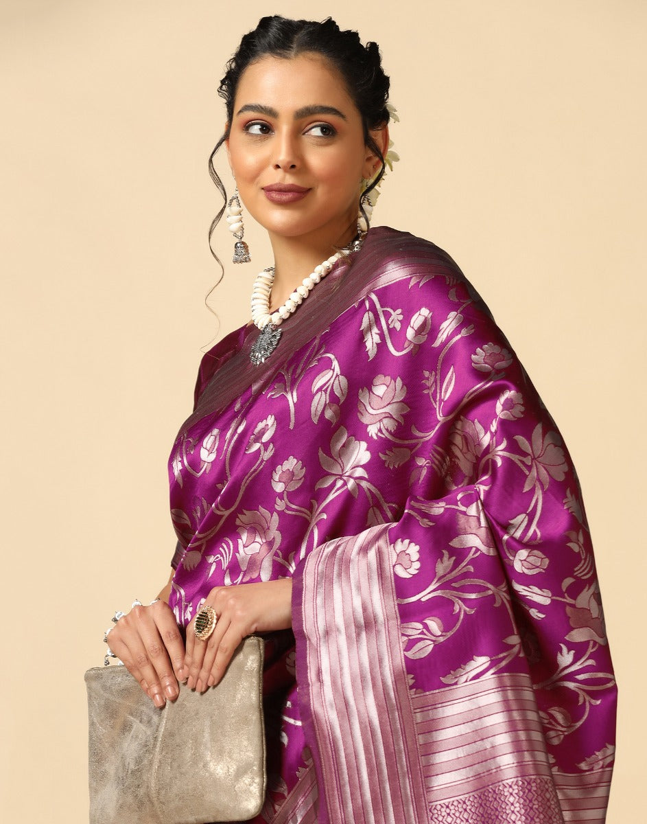 Wine Silk Saree | Sudathi