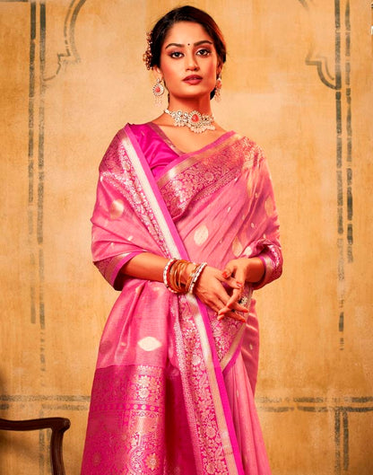 Pink Silk Saree | Leemboodi