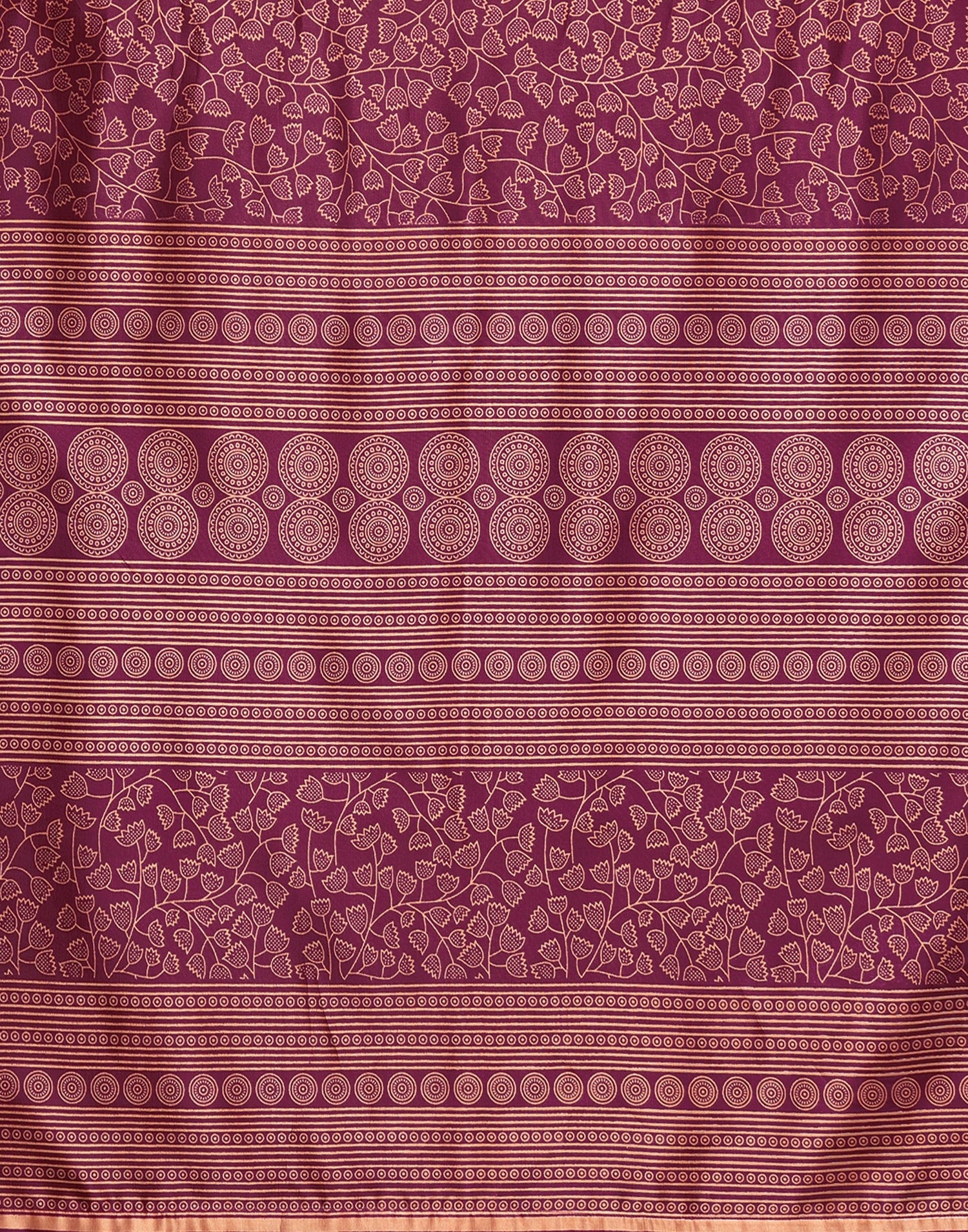 Purple Silk Printed Saree | Sudathi