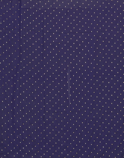 Navy Blue Chiffon Plain Saree | Sudathi