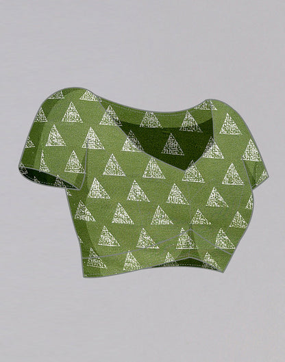 Light Green Georgette Printed Saree | Sudathi