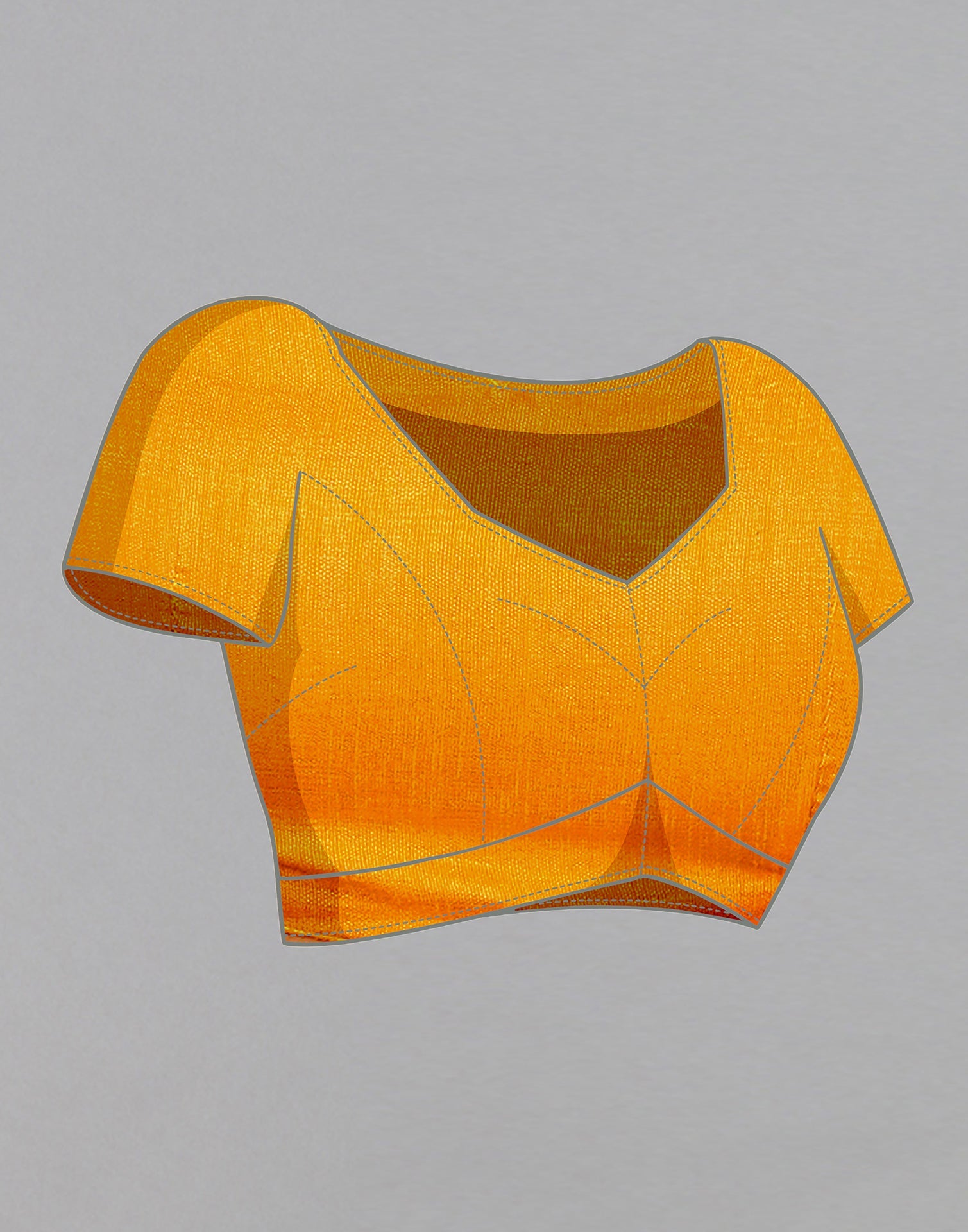 Yellow Chiffon Printed Saree | Sudathi