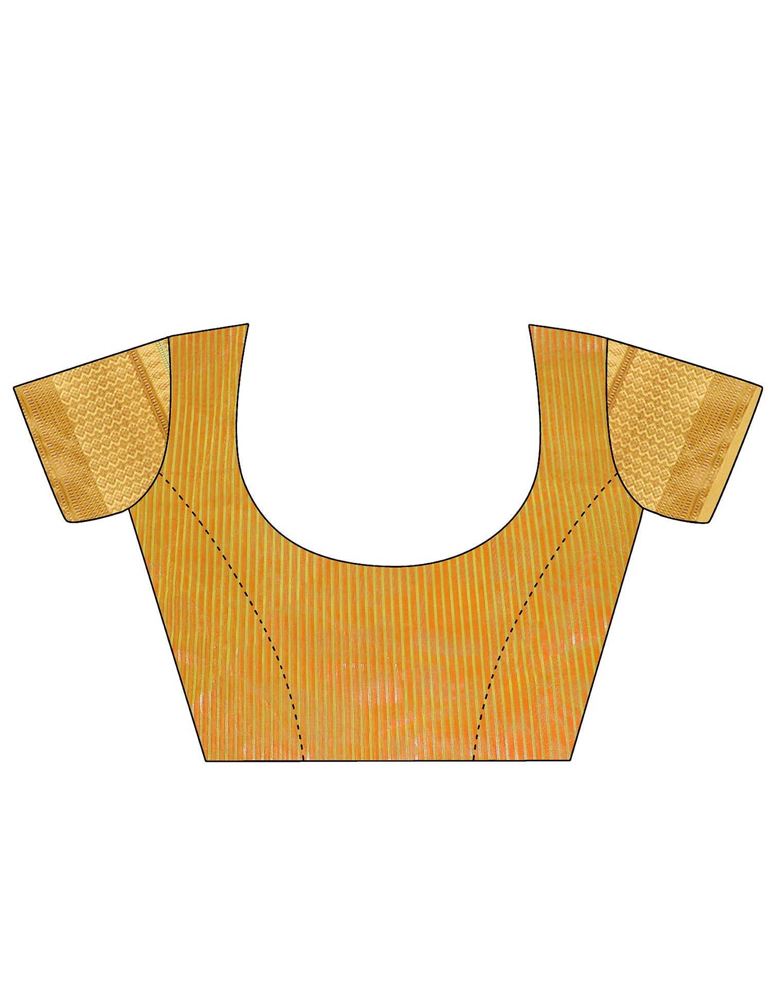 Turmeric Yellow Plain Organza Saree | Sudathi