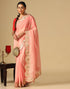 Light Pink Silk Embroidery Saree | Leemboodi